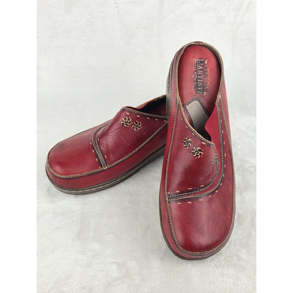LArtiste Spring Step Chino-R Clogs Womens EU 43 US 11.5-12 Red